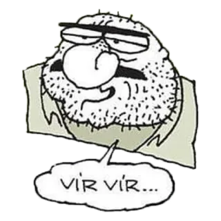 🥃 debce5bc VÍR VÍR... 漫画, 男, 吹き出し telegram sticker