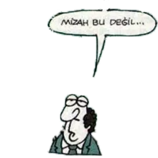 🚬 f8c4fea4 MIZAH BU DEGIL... 漫画, 吹き出し, 男性 telegram sticker