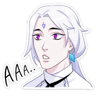 😳 a40de1c5 AAA... アニメ, マンガ, キャラクター, 表情, サプライズ, ショック telegram sticker