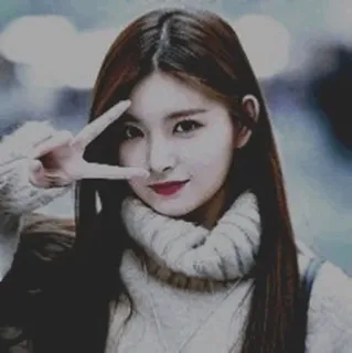 💎 851bf158 donna, segno di pace, asiatica, ragazza, pace, sorriso telegram sticker