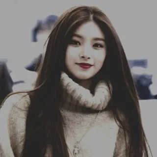 💎 dac92de5 donna, ritratto, bellezza, femminile, persona, capelli lunghi, maglione telegram sticker