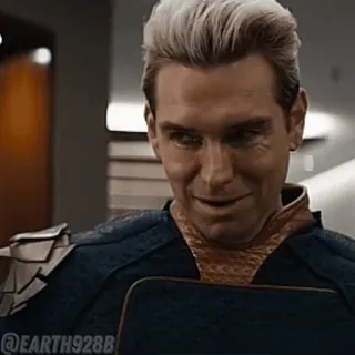 😂 054ea8c4 Homelander The Boys @EARTH928B Homelander, The Boys, penjahat, superhero, seringai, jahat, karakter, acara whatsapp sticker