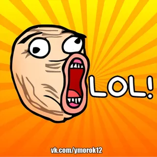 🤣 d60e9985 LOL! meme, lol, meme trên mạng, vui nhộn, hài hước telegram sticker