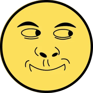 🌝 24351db5 visage, emoji, jaune, expression, drôle telegram sticker