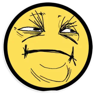🌝 6410668b Mème, Visage, Drôle, Expression, Troll telegram sticker