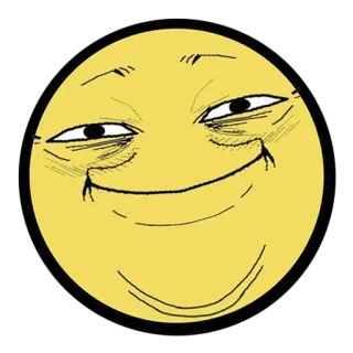 🌝 f91523d7 Émoji, Sourire narquois, Sourire, Drôle, Meme telegram sticker