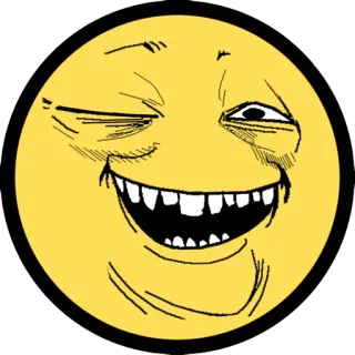 π 01c9dab8 meme, emoji, troll face, funny, internet, humor telegram sticker