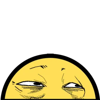 π bf63fe41 meme, emoji, face, smirk, funny, expression, reaction telegram sticker