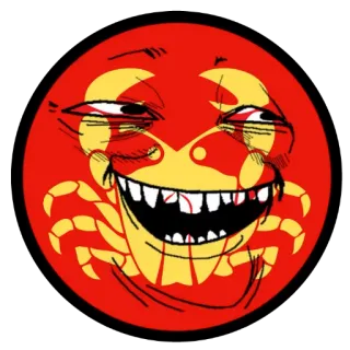 😁 ad81715b Emoji, Comunismo, Cangrejo, Rojo, Soviético telegram sticker