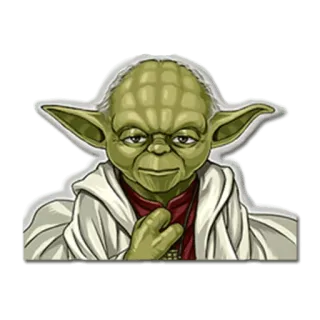 😌 70e41535 Yoda Star Wars Yoda, Chiến tranh giữa các vì sao, Jedi, nhãn dán, phim, nhân vật telegram sticker