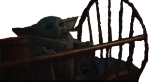 🛏 092815b6 Baby Yoda The Mandalorian Baby Yoda, Grogu, Mandalorian, Star Wars, cute, space, fictional character telegram sticker