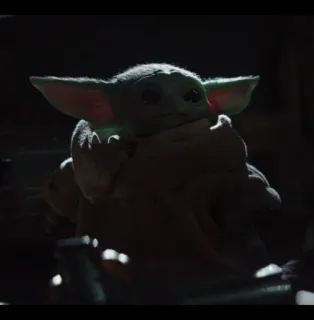 ▶ 274a1cfc Grogu The Mandalorian Grogu, Baby Yoda, The Mandalorian, Star Wars, cute, child, space telegram sticker