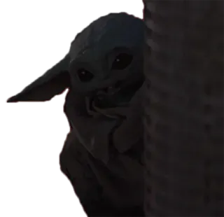 😳 50fb8219 Baby Yoda The Mandalorian baby yoda, the mandalorian, star wars, cute, hiding telegram sticker
