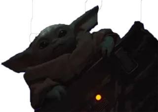 😅 ab29a0ac Grogu The Mandalorian Grogu, The Mandalorian, Baby Yoda, Star Wars, cute, fictional character, space opera telegram sticker