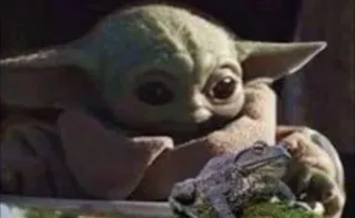 😋 c7d88dc2 Grogu The Mandalorian baby yoda, grogu, frog, star wars, cute, mandalorian telegram sticker