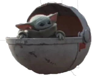 👀 cd872c35 Grogu The Mandalorian Grogu, Baby Yoda, The Mandalorian, Star Wars, Cute, Cartoon, Infant telegram sticker