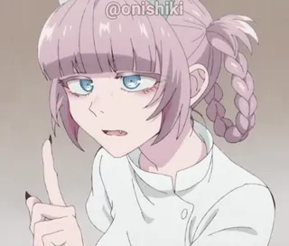 ☝️ 0a3d3777 @onishiki Anime, Cartoon, Personage, Roze haar telegram sticker