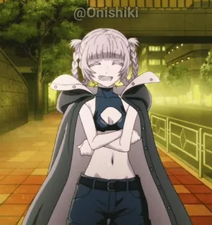 😄 34bfda97 @Onishiki Anime, Personage, Meisje, Illustratie telegram sticker