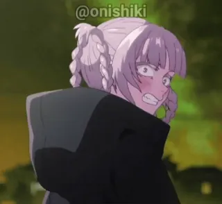 😠 b5c7b0d0 @onishiki Anime, Meisje, Cartoon, Boos telegram sticker