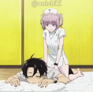 ❤️ c81d6b60 @onishiki Anime, Verpleegster, Massage, Slapen telegram sticker