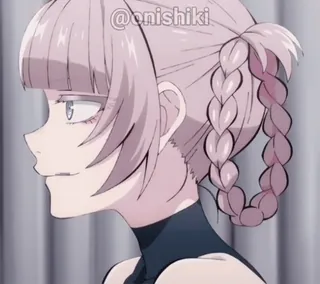 😋 f81daaa5 @onishiki anime, cartoon, personage, roze haar telegram sticker