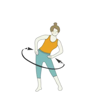 🧘‍♀️ 2c0d25b6 exercice, femme, fitness, entraînement, santé, rotation telegram sticker