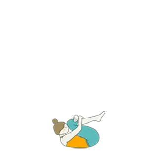 🧘‍♀️ d933856e Yoga, Exercice, Femme, Fitness, Étirement telegram sticker