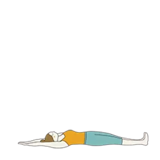 🧘‍♀️ ec07e834 Yoga, Exercice, Étirement, Allongé, Relaxation, Pose, Fitness, Femme telegram sticker