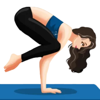 Yog Moves • @HinduStickers telegram stickers