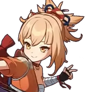 🎇 173e9969 Yoimiya Genshin Impact Anime, Jogo, Genshin Impact, Yoimiya, Fogo, Fofo, Garota, Personagem whatsapp sticker