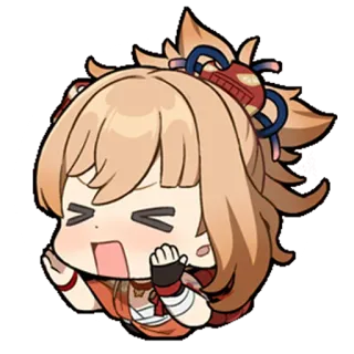 😤 6c5f9c51 Yoimiya Genshin Impact 动漫, 原神, 宵宫, Q版, 可爱, 游戏, 角色 telegram sticker