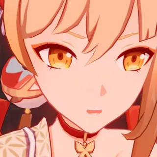 😠 8603f8d0 Yoimiya Genshin Impact 动漫, 游戏, 宵宫, 原神, 角色, 可爱, 老婆 telegram sticker