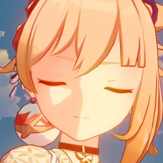 😌 9c6ae5e4 Yoimiya Genshin Impact 动漫, 游戏, 角色, 原神, 宵宫 telegram sticker