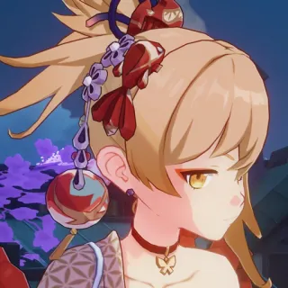 😑 ab17ba73 Yoimiya Genshin Impact 动漫, 原神, 宵宫, 角色, 游戏, 电子游戏 telegram sticker