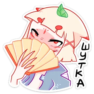 😅 3edcd9b2 ШУТКА 애니메이션, 소녀, 팬, 귀여운, 만화, 스티커, 유머, 러시아 telegram sticker