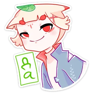 👍 37e1203e Да 动漫, 卡通, 角色, 可爱, 插画, 俄语 whatsapp sticker