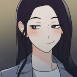 🕷 1ac4214a vrouw, anime, Koreaans, portret, cartoon telegram sticker