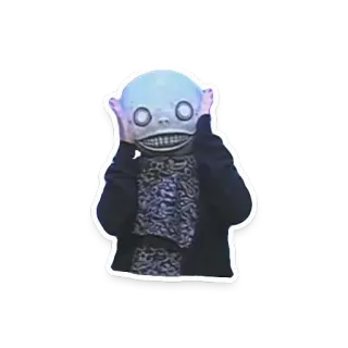 🙄 856099c3 마스크, 소름, 무서운, 공포, 코스프레 telegram sticker