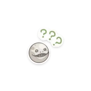 😵 922881c6 Emil Nier 에밀, 니에르, 비디오 게임, 캐릭터, 물음표, 소름끼치는 telegram sticker