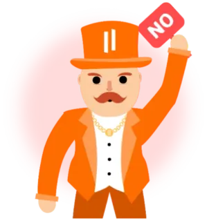 🔴 f11abb7d NO Nein, Ablehnung, Negativ, Verboten, Untersagt, Absage telegram sticker