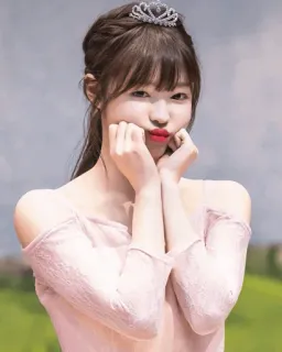 ✨ 484f8749 vrouw, portret, schattig, persoon, kroon, jong telegram sticker