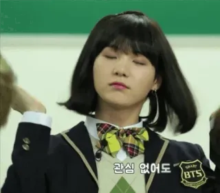 😎 1dce057c 관심 없어도 personne, coréen, noeud papillon, uniforme telegram sticker