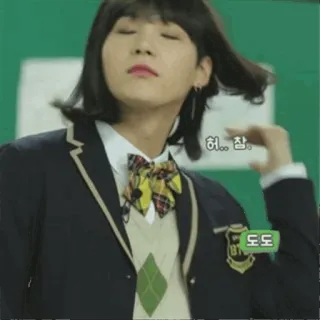 😎 abce3b47 허.. 참.
도도 personne, uniforme scolaire, perruque, coréen, divertissement telegram sticker