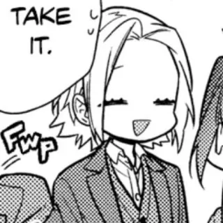 💭 0a95bb17 TAKE IT. 漫画, 动漫, 拿走 telegram sticker