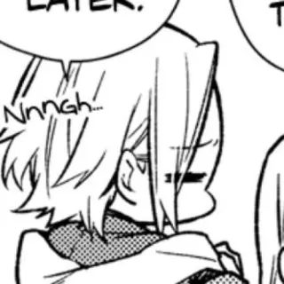 💭 8e42b1ee Nnngh... 漫画, 动漫, Q版, 表情, 可爱, 角色 telegram sticker