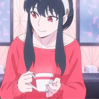 ☕️ a34a8d85 Yor Forger Spy x Family 애니메이션, 요르 포저, 스파이 패밀리, 만화 telegram sticker