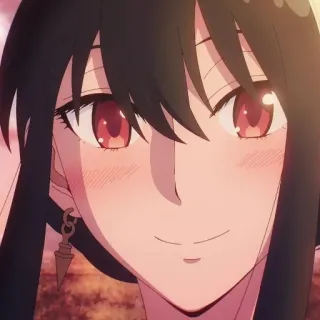 ❤️ b574b4c3 Yor Forger Spy × Family 애니메이션, 만화, 요르 포저, 스파이 패밀리, 캐릭터, 여자 telegram sticker