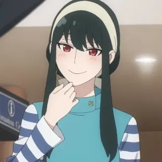 🤭 bb030c3b Yor Forger Spy × Family 애니메이션, 요르 포저, 스파이 패밀리, 캐릭터, 여자, 만화 telegram sticker