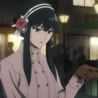 😕 c12b307b Yor Forger Spy x Family 애니메이션, 요르 포저, 스파이 패밀리, 만화, 여성 캐릭터 telegram sticker