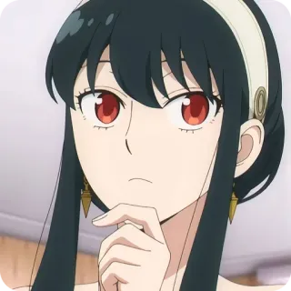 🙂 028c6d08 Yor Forger Spy x Family Anime, Yor Forger, Spy x Family, Hoạt hình, Nhân vật telegram sticker